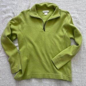 Vintage Tommy Bahama Chartreuse Quarter Zip Sweater